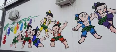 乡村墙绘，乡村旅游，彩绘村